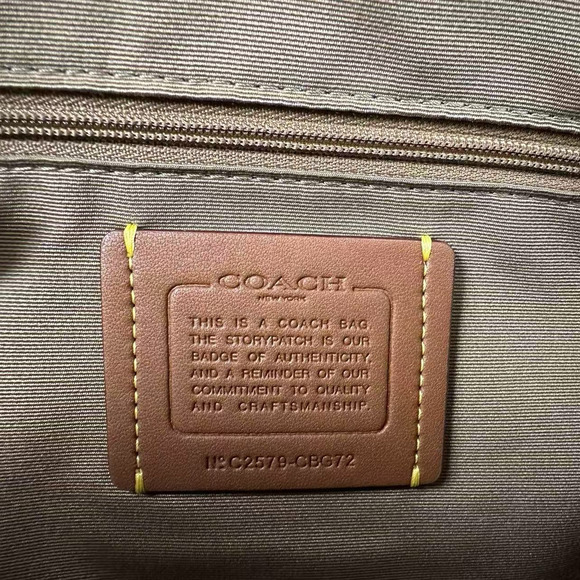 COACH Rowan Satchel Crossbody Bag Signature Canvas Floral Print CBG72 Sand NWT - Picture 8 of 11